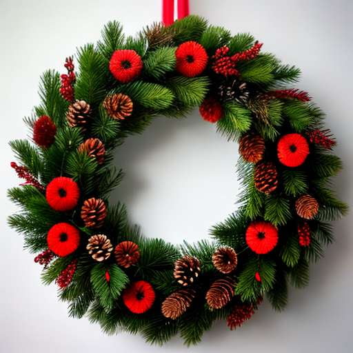 "DIY Christmas Wreath Midjourney Prompts - Customizable Handmade Designs" - Socialdraft