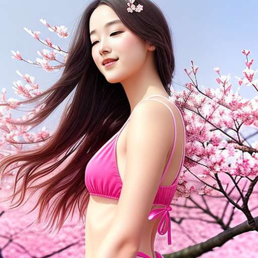 Cherry Blossom Bikini Midjourney Image Prompt for Unique Custom Designs - Socialdraft