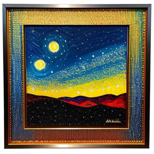 Starry Night Mosaic Mirror Midjourney Prompt - Socialdraft