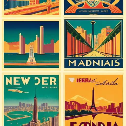 Vintage Travel Posters: Relive the Golden Age of Travel with Our Midjourney Prompts - Socialdraft
