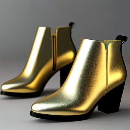 Shiny Metallic Booties - Custom Midjourney Prompts for Unique Designs - Socialdraft