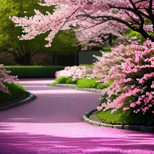 "Cherry Blossom Garden" Midjourney Prompt for Custom Image Creation and Design - Socialdraft