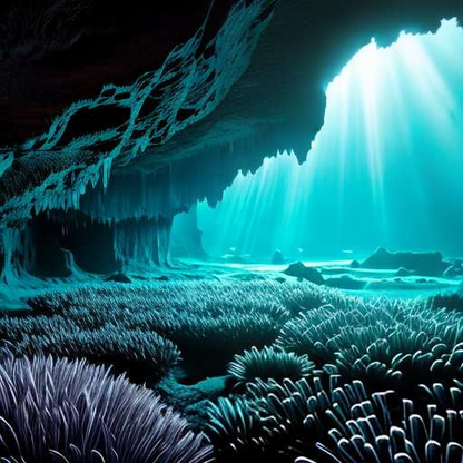 Underwater Cave Midjourney Prompt for Custom Digital Art Creation - Socialdraft