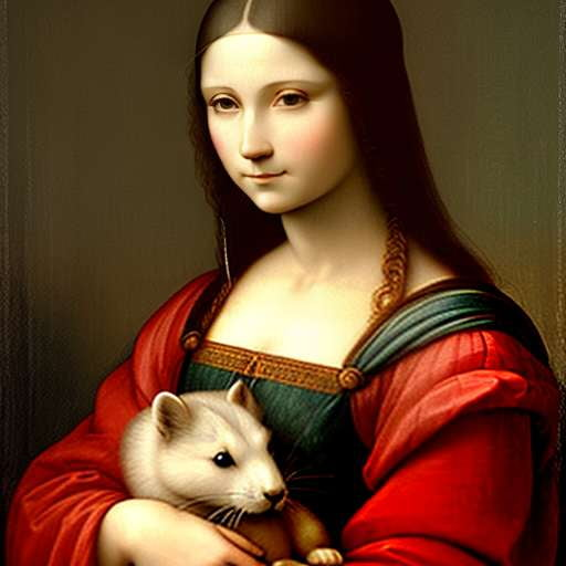 Lady with an Ermine Midjourney Image Prompt - Customizable Renaissance Art Inspiration - Socialdraft