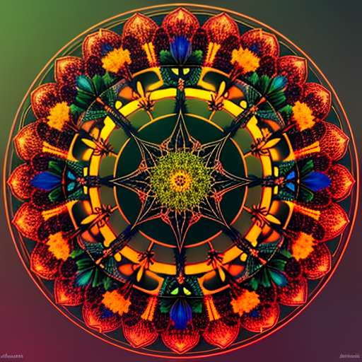 Mandala Tree Art Prompt - Customizable Midjourney Meditation Design - Socialdraft