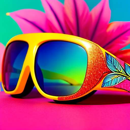 Feather Sunglasses Midjourney Prompt - Customize Your Own Unique Design - Socialdraft