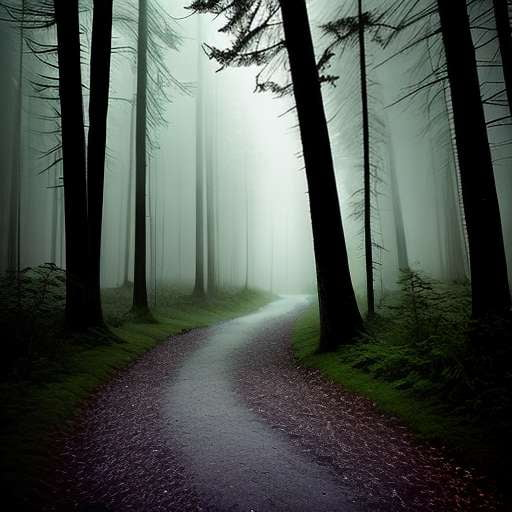Eerie Forest Path - Midjourney Prompt for Immersive Art Creation - Socialdraft