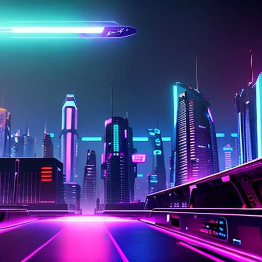 Cyberdrone with Neon Lights Midjourney Prompt - Socialdraft