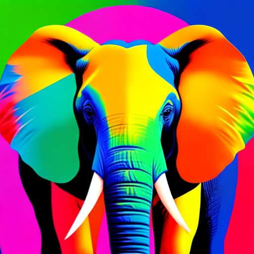 Pop Art Elephant Midjourney Prompt - Socialdraft