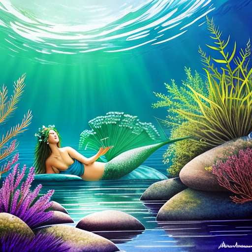 Mermaid Lagoon Midjourney Prompt - Customizable Text-to-Image Creation - Socialdraft