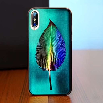 "Earthy Peacock Feather" Midjourney Phone Case Prompt - Socialdraft