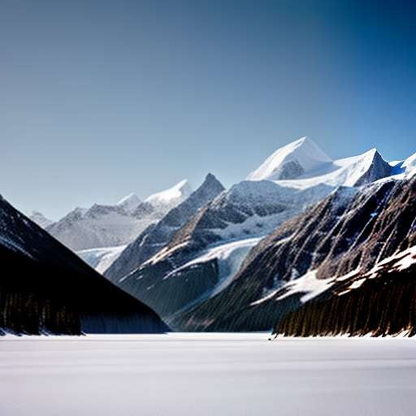 Glacier Bay National Park Snowy Mountains Midjourney Prompt - Socialdraft