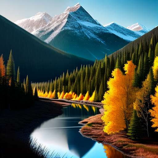 Mountain Scenery Stained Glass Midjourney Prompt - Customizable Nature Inspired Prompt for Image Generation - Socialdraft