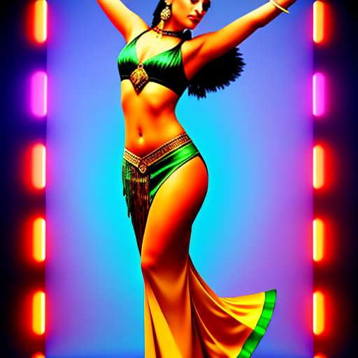 Latin Belly Dancing Midjourney Prompt - Create Your Own Sensual Dance Masterpiece - Socialdraft
