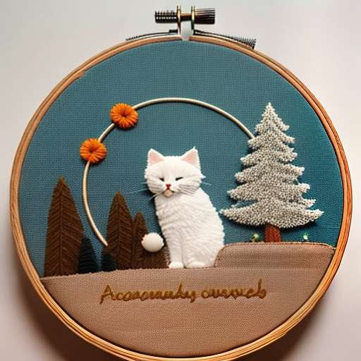 Pet Tribute Hoop Embroidery Midjourney Prompt - Customizable Pet Portraits - Socialdraft