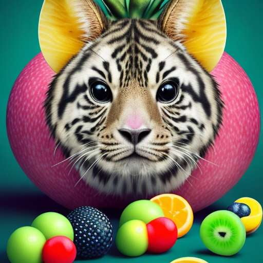 Midjourney Animal Portraits with Fresh Fruit Accents - Socialdraft