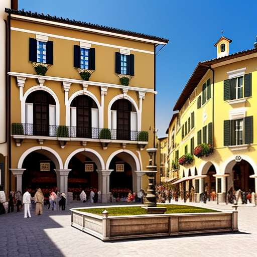 Italian Piazza Midjourney Prompt: Create Your Own Picturesque Village Scene - Socialdraft
