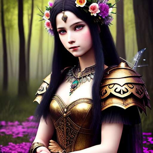 Fairy Tale Princess Warrior Custom Midjourney Prompt - Socialdraft
