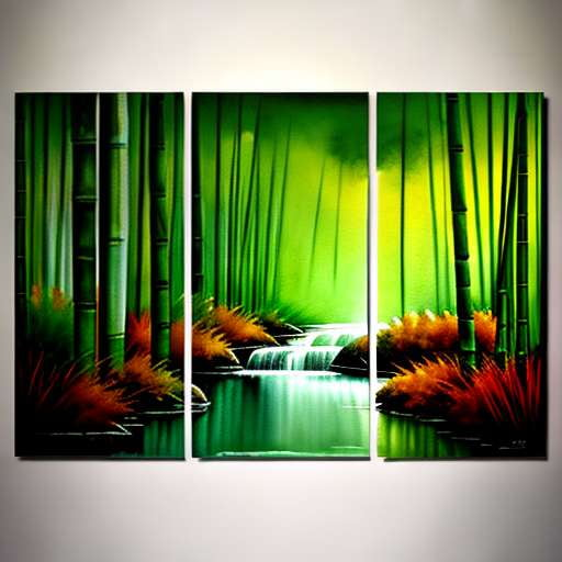 Bamboo Water Garden Midjourney Prompt- Create Your Own Zen Masterpiece - Socialdraft