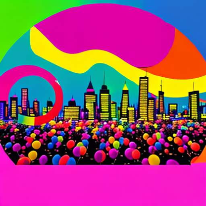 Festive Neon Art Midjourney Prompts for Custom Creations - Socialdraft