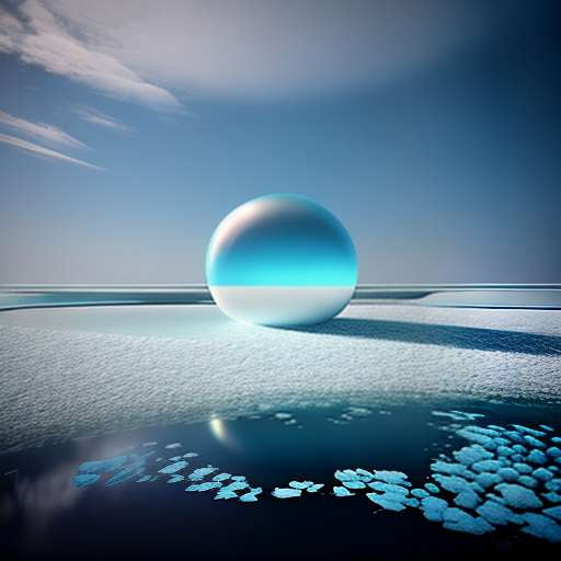 Glacial Lake Hologram Midjourney Prompt: A Stunning 3D Vision of Nature - Socialdraft