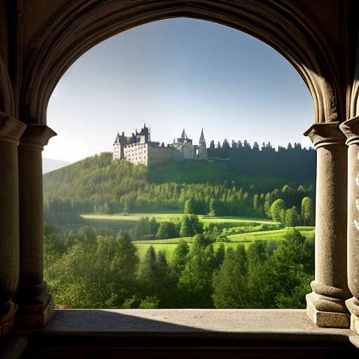 Castle Balcony Midjourney Art Prompt - Create Your Own Medieval Masterpiece - Socialdraft