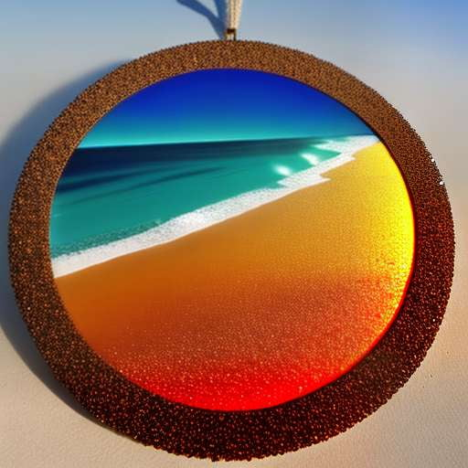 Beach Bonfire Mosaic Midjourney Prompt - Create Your Own Beachy Masterpiece! - Socialdraft