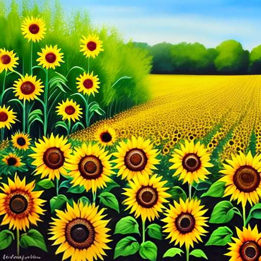 Midjourney Sunflower Garden: Create Your Own Beautiful and Unique Floral Artwork! - Socialdraft