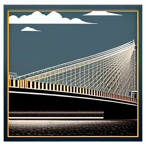 Chesapeake Bay Bridge Line Art Midjourney Prompt - Socialdraft