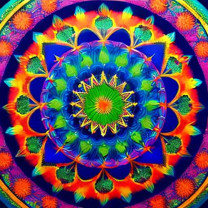 Midjourney Summer Mandala: Create Your Own Unique Kaleidoscope Design - Socialdraft
