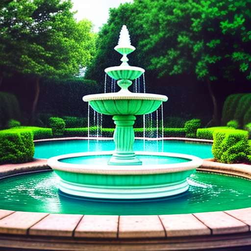 Garden Fountain Midjourney Inspiration: Create Your Own Custom Design - Socialdraft