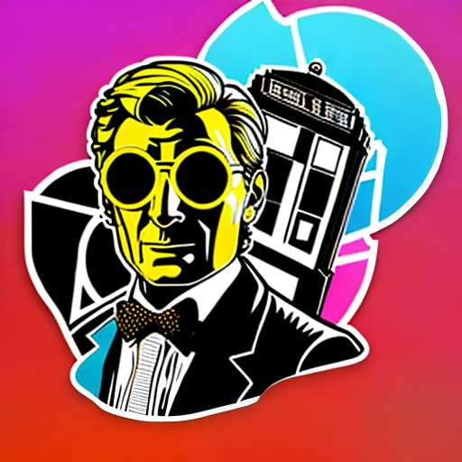 Doctor Who Comic Book Art Sticker Pack - Customizable Midjourney Prompts - Socialdraft