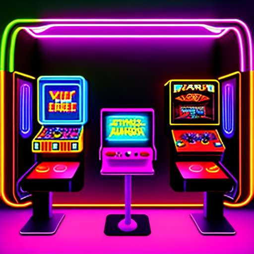 Retro Arcade Midjourney Prompts - Vintage Gaming Themed Image Generation - Socialdraft