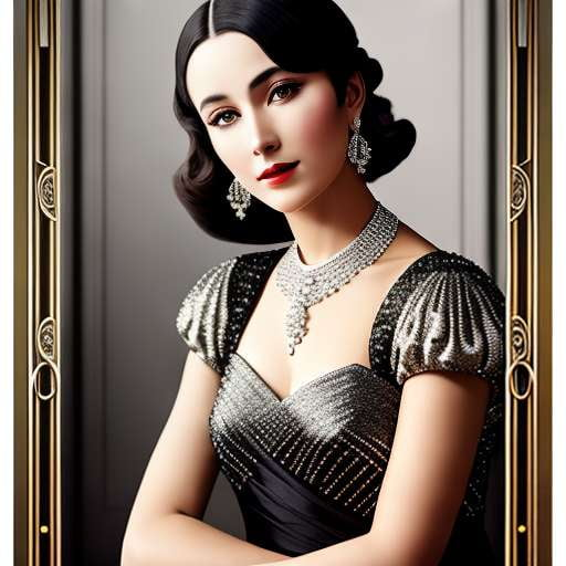 "Silver Glamour" Custom Midjourney Portrait Prompt - Create a Stunning Silver Portrait in Style of Midjourney AI - Socialdraft