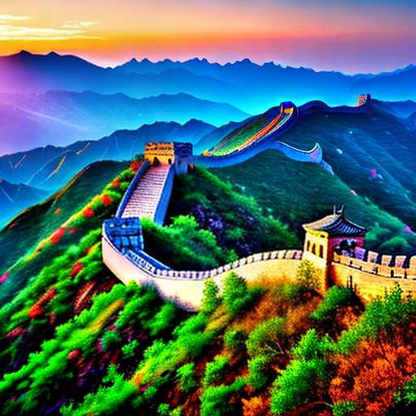 "The Great Wall of China" Midjourney Image Prompt for Custom Art Recreation and Creation - Socialdraft