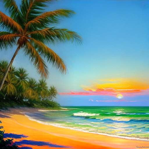 Tropical Island Beach Midjourney Prompt - Create Your Own Paradise - Socialdraft