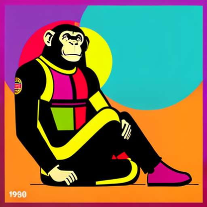 Chimpanzee in Retro Clothing Midjourney Image Prompt - Create Your Own Unique Design - Socialdraft