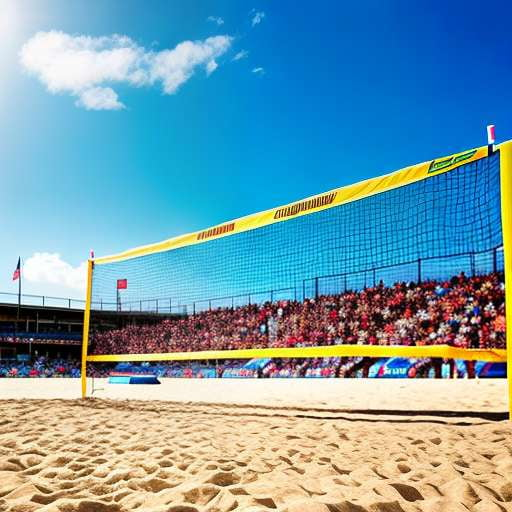 Beach Volleyball Text-to-Image: Create Your Own Custom Summer Scene - Socialdraft