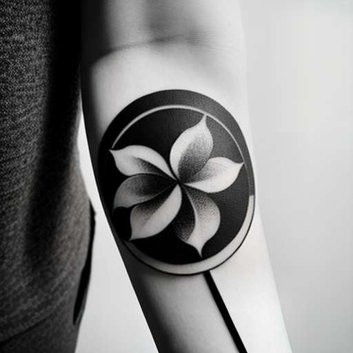 Lotus Flower Symmetrical Tattoo Black And White Outline Vector Illustration  Stock Illustration - Download Image Now - iStock