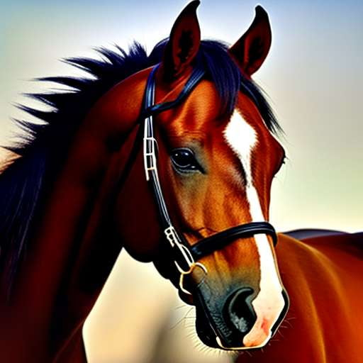 Pintabian Horse Portrait Midjourney Prompt - Unique Customizable Image Creation for Horse Color Breed Lovers - Socialdraft