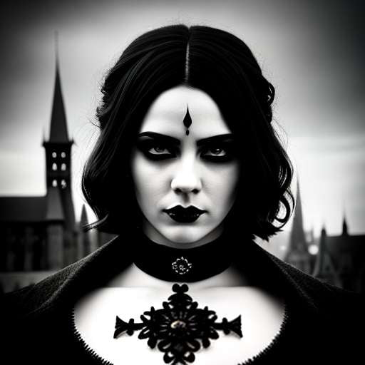 Gothic Comic Portrait Midjourney Prompt - Customizable Text-to-Image Model - Socialdraft