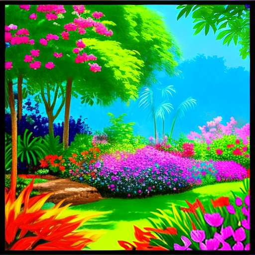 Tropical Garden Midjourney Prompts for Beautiful Botanical Art - Socialdraft