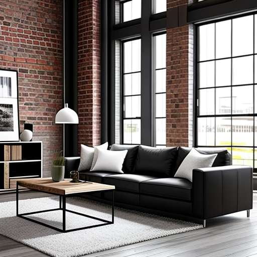 Industrial Loft Living Room Midjourney Prompt by Midjourney Marketplace - Socialdraft
