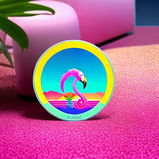 Flamingo Paradise Midjourney Prompt Sticker Pack - Create Your Own Tropical Oasis! - Socialdraft