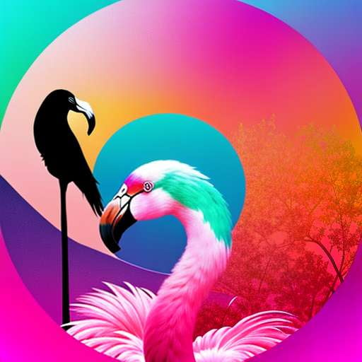 Flamingo Floral Bikini Midjourney Prompt - Customizable and Unique Swimwear Design - Socialdraft