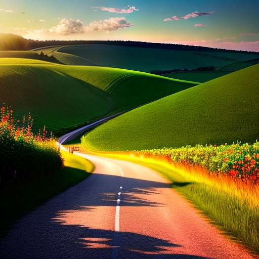 Midjourney Roadside Landscapes: Customizable Prompts for Creating Stunning Scenery Images - Socialdraft
