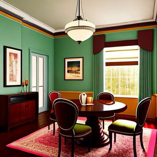 Midjourney Retro Dining Room Prompt: Create Custom Vintage Décor for Any Space! - Socialdraft