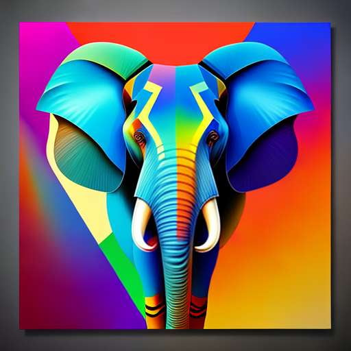 Geometric Elephant Midjourney Prompt: Create Your Own Unique Elephant Art - Socialdraft