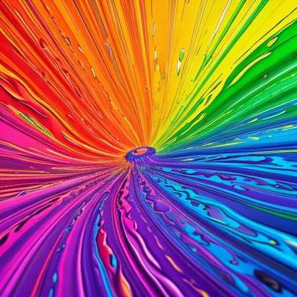 Midjourney Fluid Rainbow Illustrations for Vibrant and Colorful Designs - Socialdraft