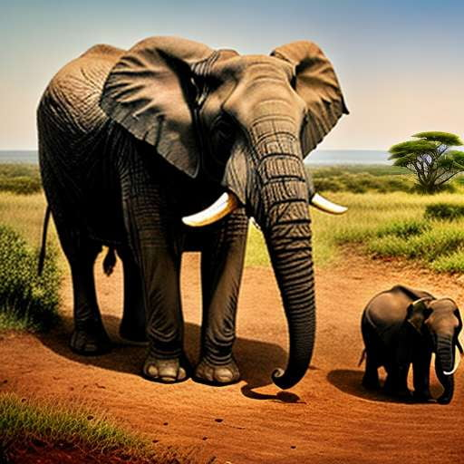Elephant Family Portrait Midjourney Prompt - Customizable Text-to-Image Creation - Socialdraft